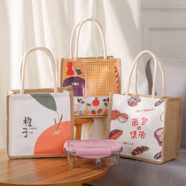 Cute ins Lunch Bag Handbag for Work with Lunch Box Bags Large Capacity Day Style With Lunch Bag Sails Bag