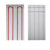 Floor heating module ground warm aluminum foil aluminum plate module ground warm surface back filling module ground heating material module