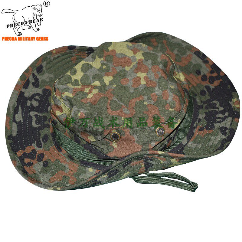 Evan spotted tactical Penny hat wargame combat camouflage hat outdoor camping hiking shade round-brimmed hat