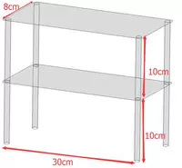Две -длина длины 30 ширина 8 на высоту 10 см прозрачна