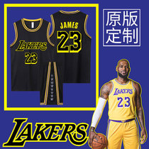 New Lakers James No. 23 Jersey Kobe No. 24 basketball suit suit mens customized competition training team uniform