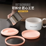 Мгновенная чаша с лапшой общежитие общежития и миска с рисовой миской с электромагнитной плитой можно нагреть для настройки на 304 летучей ящика из нержавеющей стали быстро