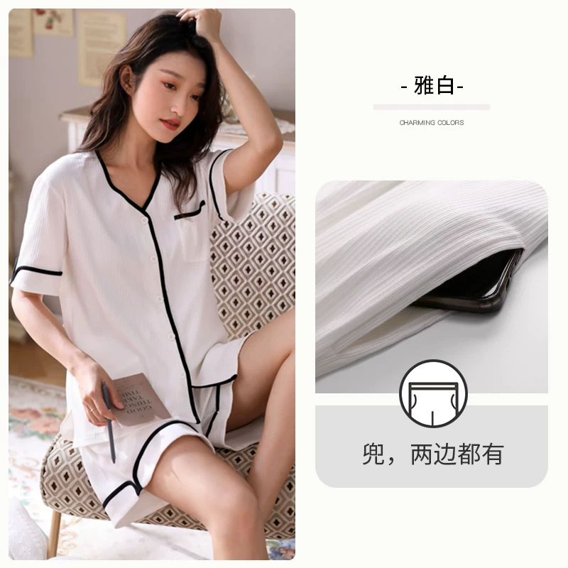 Пижама для отдыха из семейного набора Summer pijama, тонкие шортики, кардиган, комплект, с коротким рукавом