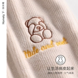 Коралловые бархатные фланелевые утепленные штаны для отдыха, большой размер