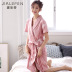 Áo ngủ nữ mùa hè mỏng sexy áo choàng tắm ngắn tay áo mùa hè cotton kimono Nhật Bản yukata dài đồ ngủ Night Robe