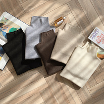 A tea and Agu cufflinks turtleneck sweater men autumn and winter Korean version of the trend thick warm casual knitted base shirt