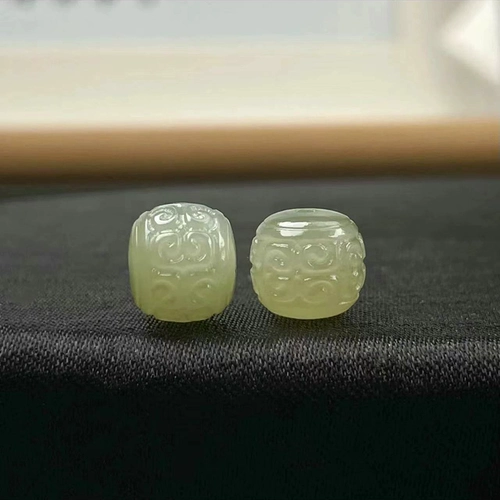 芊雅 Бусины с нефритовым узором Хотан, бусины-бочонки, сделай сам, Звезда и Луна, Кинг-Конг, голова обезьяны, браслет из скорлупы кокоса, браслет, бусины, аксессуары, бусины-бочонки