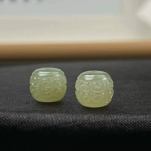 芊雅 Бусины с нефритовым узором Хотан, бусины-бочонки, сделай сам, Звезда и Луна, Кинг-Конг, голова обезьяны, браслет из скорлупы кокоса, браслет, бусины, аксессуары, бусины-бочонки