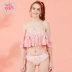 Bodypops gợi cảm thoải mái thời trang in hình cô gái dễ thương áo tắm spa nữ BCAR823A81 - Bộ đồ bơi hai mảnh bikini 2 mảnh màu trắng Bộ đồ bơi hai mảnh