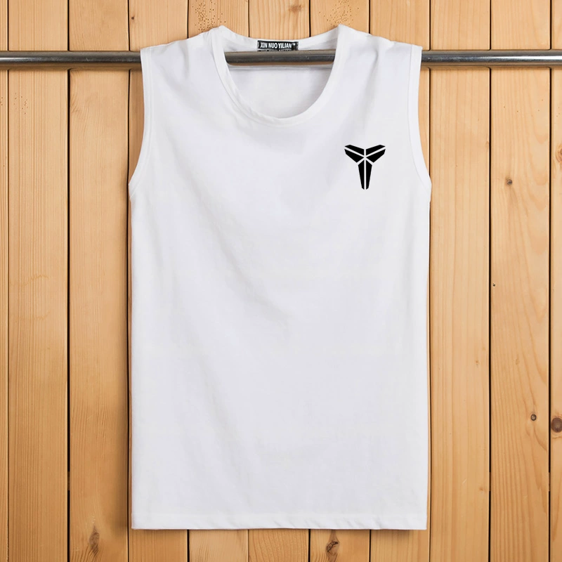 Áo thể thao đặc biệt hàng ngày áo thun nam tay áo cotton thoáng khí rộng vai mùa hè thanh niên buông thả - Áo vest cotton áo ba lỗ gym