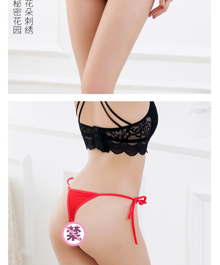 Ren-up thong nữ cảm giác ren nóng bỏng tóc nóng t-type eo thấp đồ lót gợi cảm rỗng siêu mỏng mở quan sip