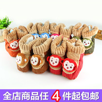 Baby cotton shoes high top soft bottom autumn and winter models for men and women baby thickened warm shoes Toddler floor shoes 0-1 years old