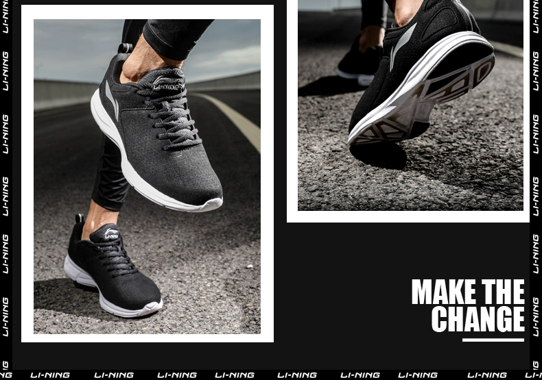 Giày chạy bộ nam Li Ning 2018 Giày da mùa đông ấm áp mang giày chống trượt thấp để giúp giày nam du lịch