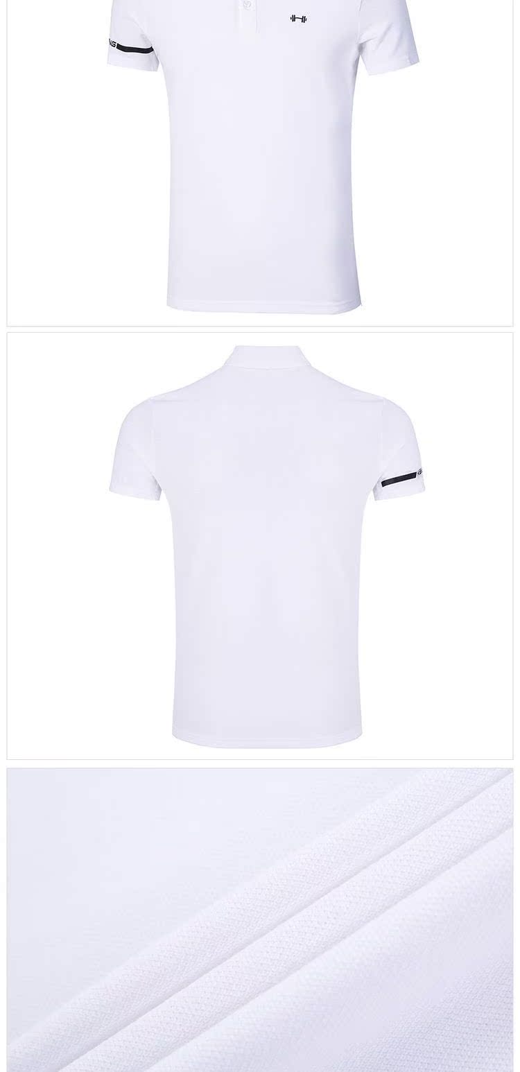 Áo thun ngắn tay Anta Áo sơ mi POLO 2019 hè mới thoáng khí thấm mồ hôi nam nửa áo thể thao đích thực - Áo polo thể thao áo polo nam trung niên