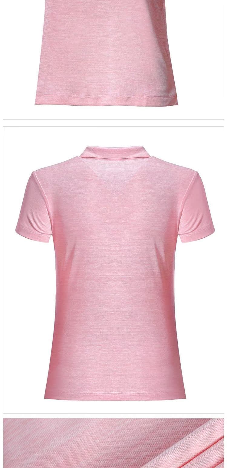 Áo thun nữ tay ngắn Jordan áo sơ mi POLO 2019 hè mới thấm mồ hôi thấm hút đôi vạt áo nửa tập thể thao. - Áo polo thể thao áo nam polo
