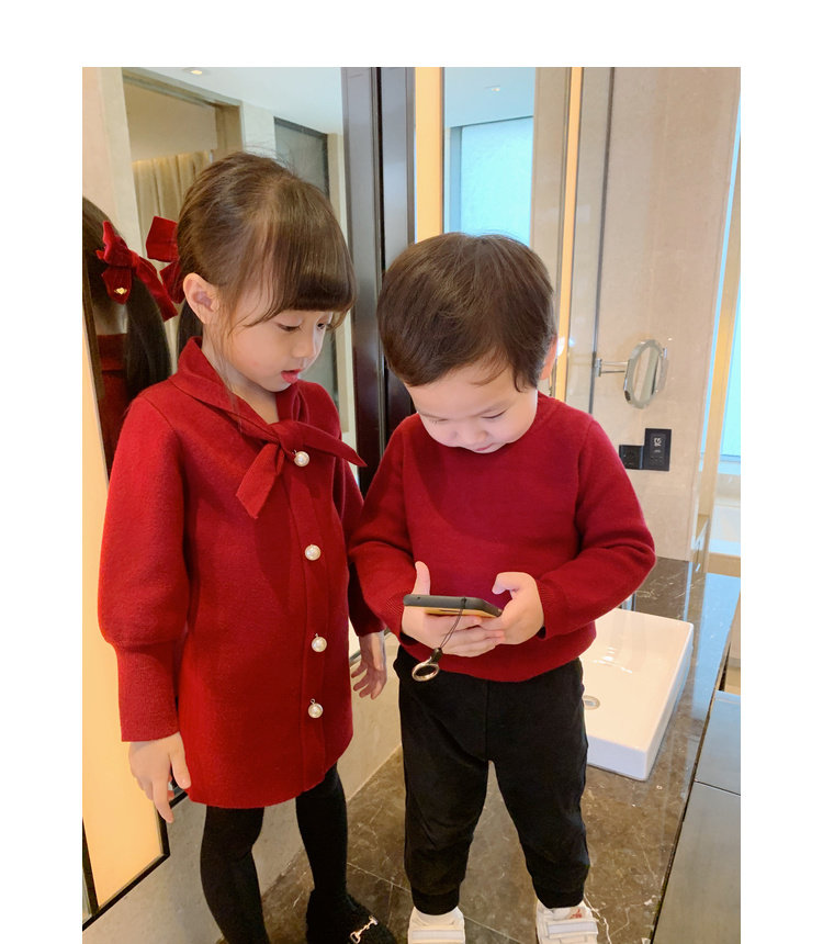 Amybaby семья из троих детской одежды красный китайский Новый год семья Пакет мать и дочь Пакет юбка девочки ребенок Канун Нового года amybaby 