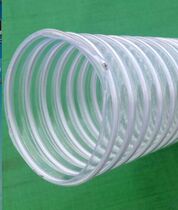 PVC white transparent steel wire hose industry reinforced dust suction pipe dust removal vent pipe exhaust pipe 40