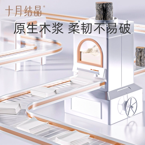 十月结晶 Материнская туалетная бумага беременная женская доставка. Производство бумаги.