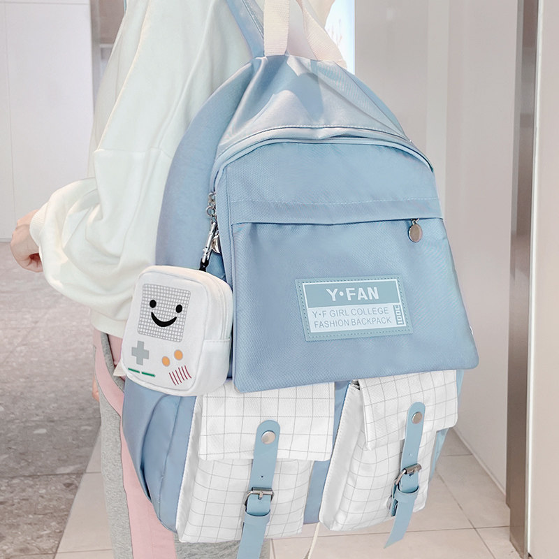 School bag Female middle school students high school students primary school students college students 2021 new large capacity Japanese backpack backpack