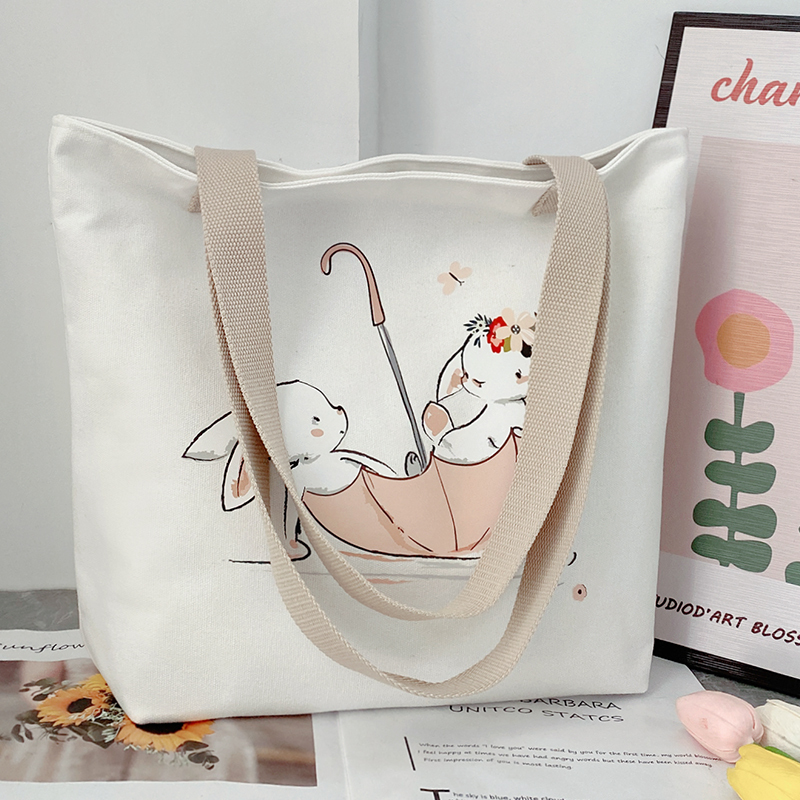 Canvas Bag 2026 New Model Women's Tote Bag Large Capacity Book Bag Junior High School Student Shoulder Bag for Work and Commuting