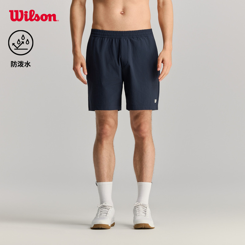 Wilson Wilson 26 New Summer Style Men's Water-Repellent Loose and Comfortable Stretch Tennis Sports Woven Shorts