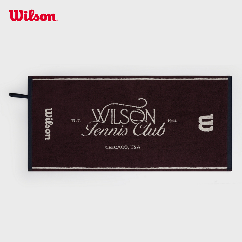 Wilson Wilson's New 26-Year-Old Foldable Portable Towel with Double-Sided Printing for Tennis Sports Cotton Bath Towel Wilson Wilson's New 26-Year-Old Foldable Portable Towel with Double-Sided Printing for Tennis Sports Cotton Bath Towel