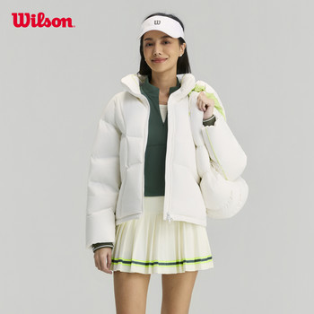 Wilson Official Winter Women's Floral down Series Creative down Hat Warm Mixed Filling down Jacket