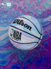 Wilson Official Nba Co-Branded Trendy Tie-Dye Gradient College Student Indoor and Outdoor Universal Size 7 Basketball
