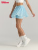 Wilson Official Summer Women's Tennis Skirt Versatile Double-Layer Sports Knit Skirt with Built-In Shorts