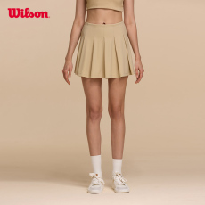 Спортивная юбка wilson威尔胜官方2023春季新款女子网球服运动半身短裙针织百褶裙