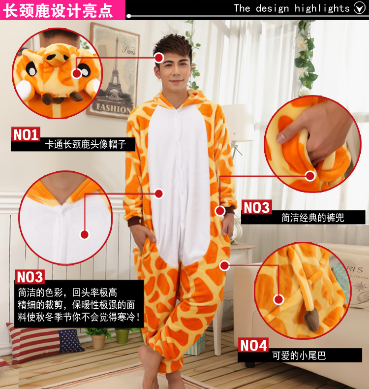 Halloween đàn ông và phụ nữ flannel dày xanh khủng long phim hoạt hình động vật đồ ngủ một mảnh đồ ngủ cha mẹ ấm áp phục vụ nhà đêm kiểu đồ bộ