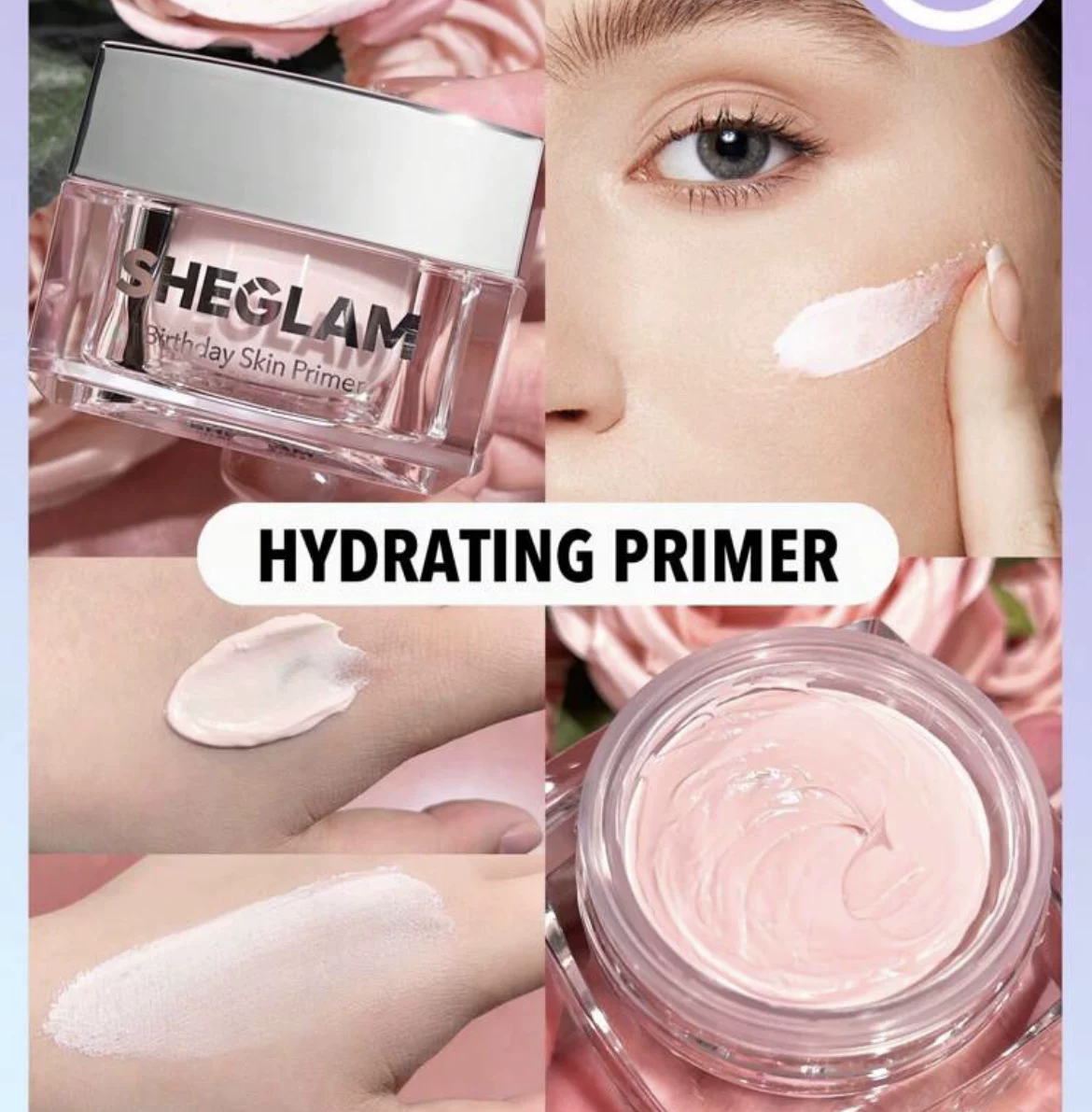 Primer Sheglam 30 g, pore-minimizing makeup base, moisturizing and oil-control options