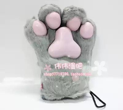 特价女仆猫娘毛绒猫爪手套熊爪肉球动漫cos动漫道具配饰萌系