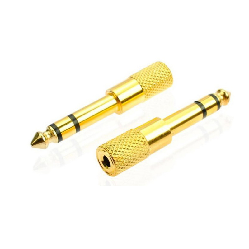 6.5 rpm 3.5mm adapter audio guitar audio plug electric piano electronic keyboard microphone headphone converter