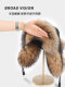 Raccoon Fur Lei Feng Hat for Men, Middle-Aged and Elderly, Winter Cotton Hat, Northeast Fleece-Lined, Cold-Proof and Warm, Fox Fur Hat