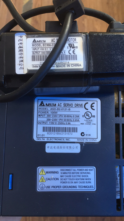 Demolition of the machine da ASD-B2-0121-B ECMA-C20401ES RS GS motor driver set