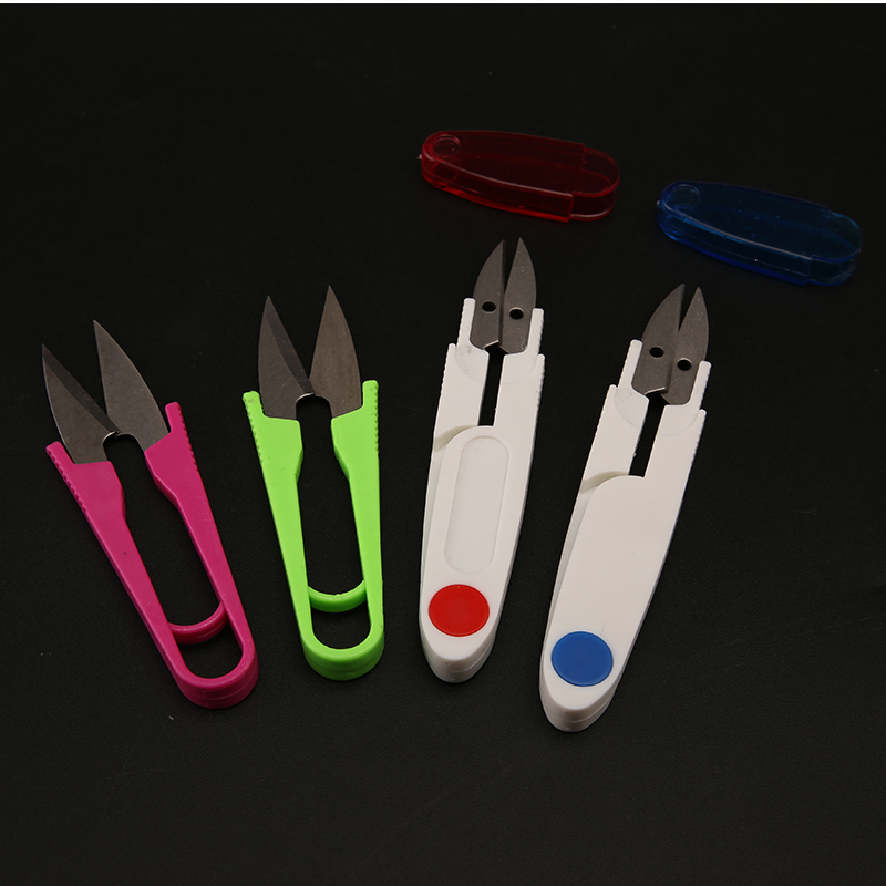 Fishing scissors fishing gear cut leather colored hood and small opening scissors portable fishing supplies fishing accessories