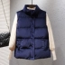 Áo vest cotton 2018 mới nữ mùa đông ngắn phiên bản Hàn Quốc của mùa thu lỏng và mùa thu vest vai mùa đông không tay vest vest hoang dã