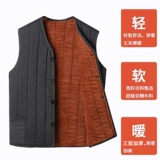 Утепленная куртка подходит для мужчин и женщин, удерживающий тепло бархатный жилет для отдыха, для среднего возраста, оверсайз