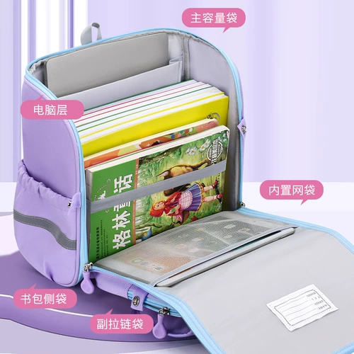 Горизонтальная версия Kulomi Schoolbag для девочек с первого до второго и третьего класса 2025 г. Новые мальчики и дети рюкзак