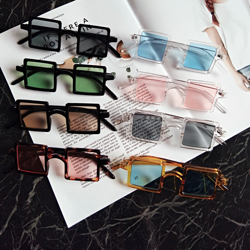 Children Sun Glasses Punk Retro Little Box Sunglasses Parenting Marine Lenses Men And Women Baby Fashion Spectacle Tide