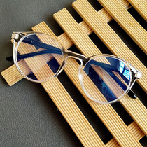 Childrens retro glasses frame with lenses cute childrens glasses frame boys and girls baby windproof flat mirror