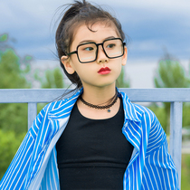 New Male Girl Flat Mirror Tide Boy Tide Beats Photo Stage Walk Show Styling Glasses