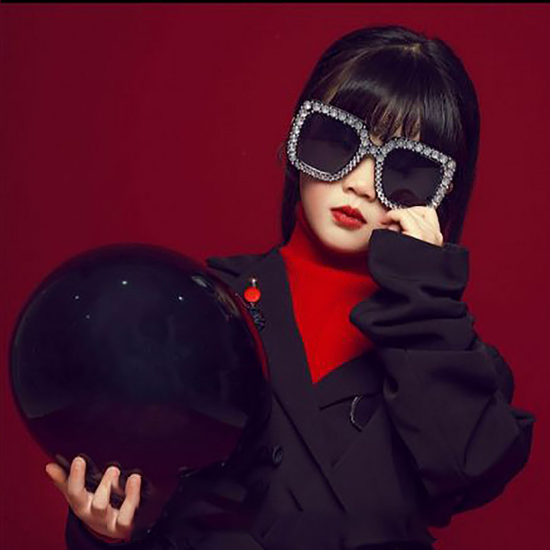 New Square Styling Children Stage Tide Clapping Glasses Kid Avant-garde Fashion Walk Show Personality Sunglasses