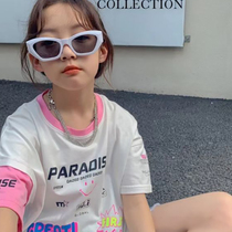 European and American wind childrens sunglasses wave with matching rugged styling stage mirror kid fashion glasses