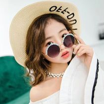 Children sun glasses summer childrens eye glasses Girls Fashion anti-ultraviolet sunglasses baby personality glasses tide