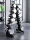 Feishida Pure Steel Fixed Electroplated Dumbbell Commercial Personal Training Home Gym Dumbbell Rack Set with Door-To-Door Delivery