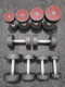 Yuxin Round-Head Rubber Pev Dumbbell Rack Set Combination for Men's Dormitory Home Fitness and Body Shaping Studio Dumbbells
