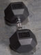Yuxin Hexagonal Rubber-Coated Dumbbell 20/30 Pounds Chest and Arm Muscle Strength Training Commercial Fixed Dumbbell Fitness Equipment