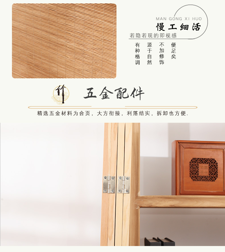 Trung Quốc mới Zen phân vùng màn hình phòng trà đơn giản di động màn hình gấp khách sạn câu lạc bộ khách sạn tre nghệ thuật cửa gỗ - Màn hình / Cửa sổ tấm bình phong bằng vải